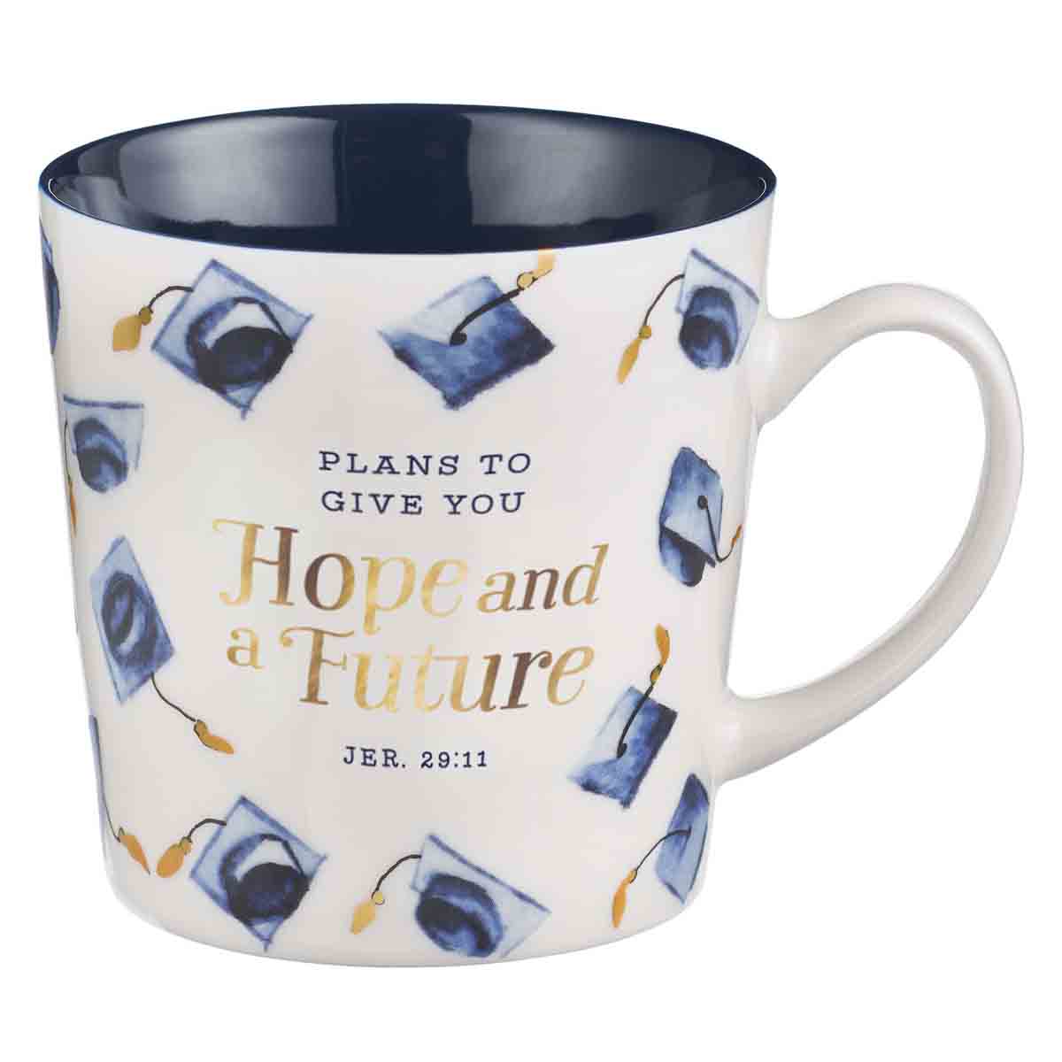 Jeremiah 29:11 Plans To Give You Hope & A Future Blue (Ceramic Mug)