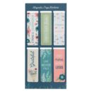 Floral Garden Magnetic Bookmarks Set Of 6