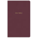 NKJV Burgundy Faux Leather Gift and Award Bible Red Letter Comfort Print Flexcover