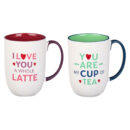 You Are My Cup Of Tea, I Love You A Whole Latte Two Piece (Ceramic Mug Set)