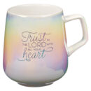 Trust In The Lord With All Your Heart Pearl Ombre Ceramic Mug – Proverbs 3:5