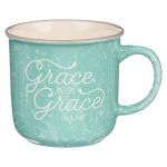 Grace Upon Grace Mint Ceramic Mug – John 1:16