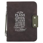 For I Know The Plans I Have For You Faux Leather Loose Bible Cover – Jeremiah 29:11