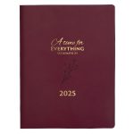 2025 A4 Executive Diary – Daily Planner – A Time for Everything – Faux Leather