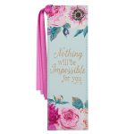 Nothing Will Be Impossible For You (Faux Leather Pagemarker)