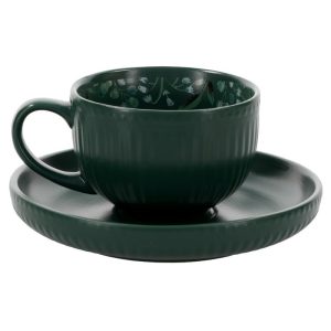 Love Is Patient, Love Is Kind Ceramic Cup and Saucer Set